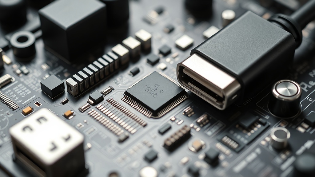 충전기 내부의 스마트 칩셋이 전력을 제어하는 모습